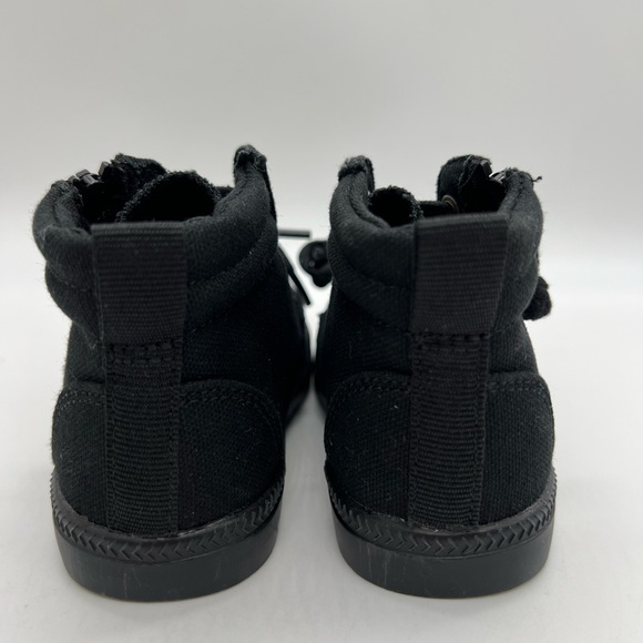 Billy Goat Kids Black High-Top Canvas Sneakers Size Baby 6 - Picture 3 of 10